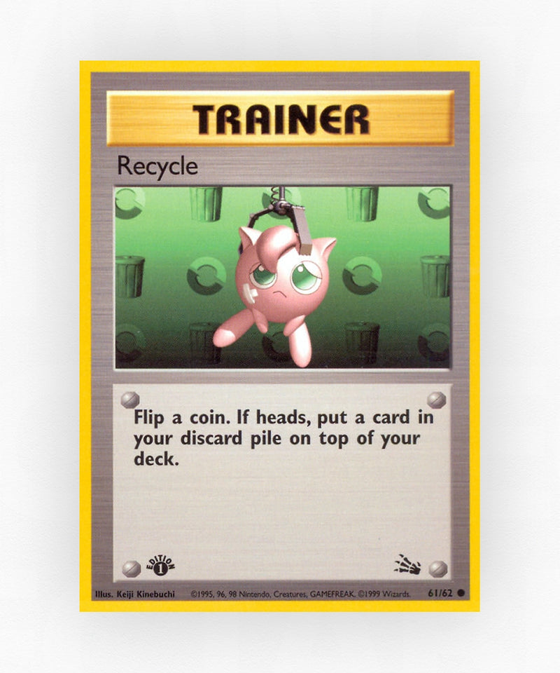 Recycle - Fossil 61/62 (1st Edition Non-Holo)