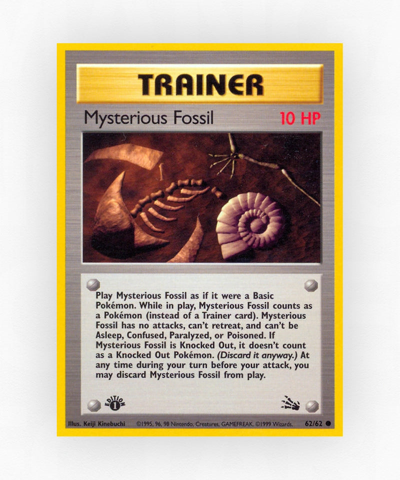 Mysterious Fossil - Fossil 62/62 (1st Edition Non-Holo)