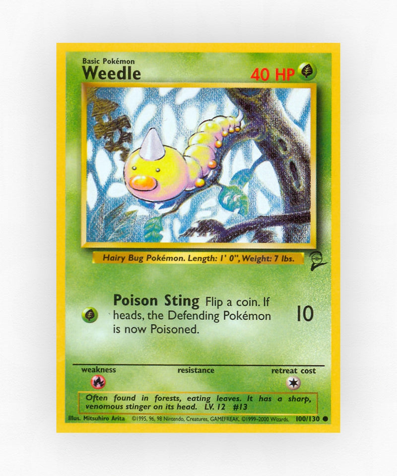 Weedle - Base Set 2 100/130 (Non-Holo)