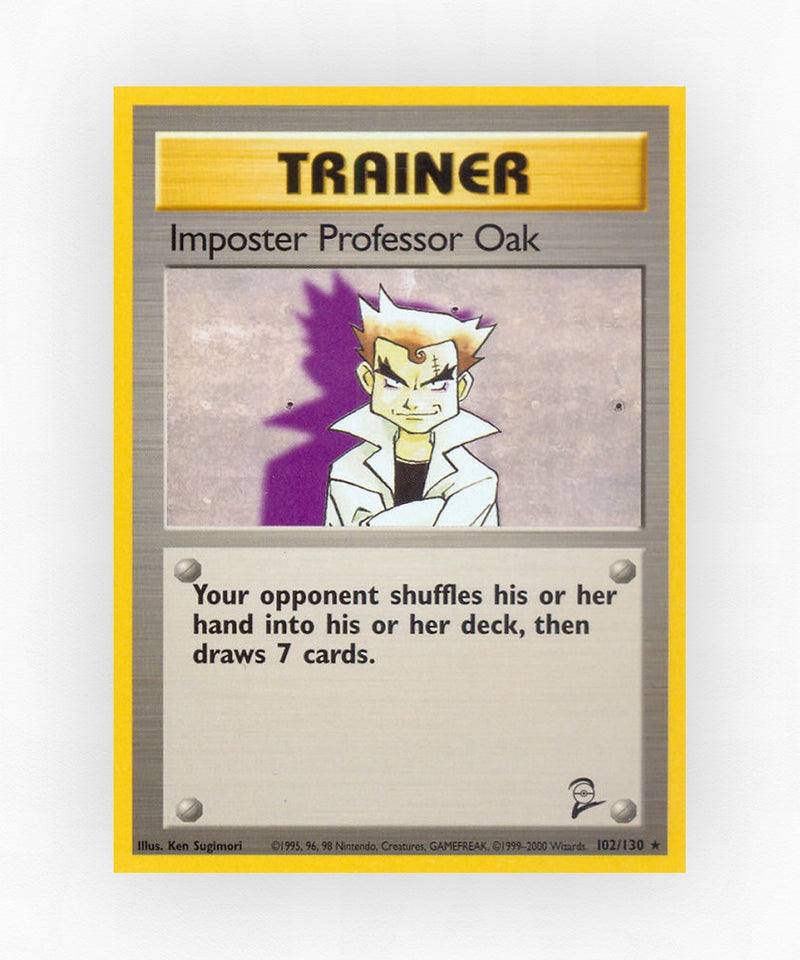 Imposter Professor Oak - Base Set 2 102/130 (Non-Holo)