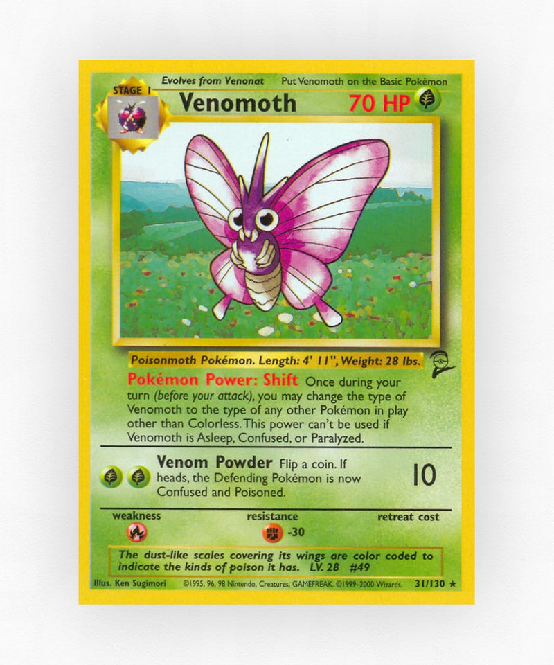 Venomoth - Base Set 2 31/130 (Non-Holo)