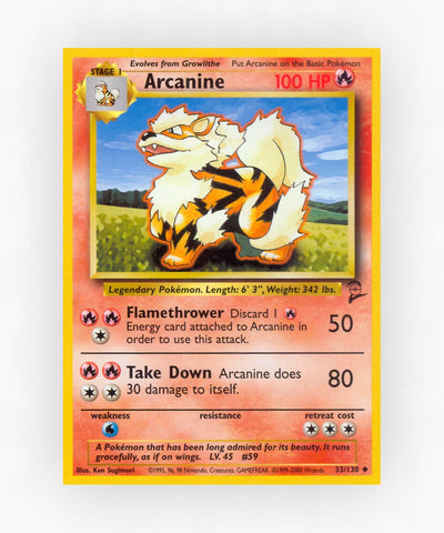 Arcanine - Base Set 2 33/130 (Non-Holo)