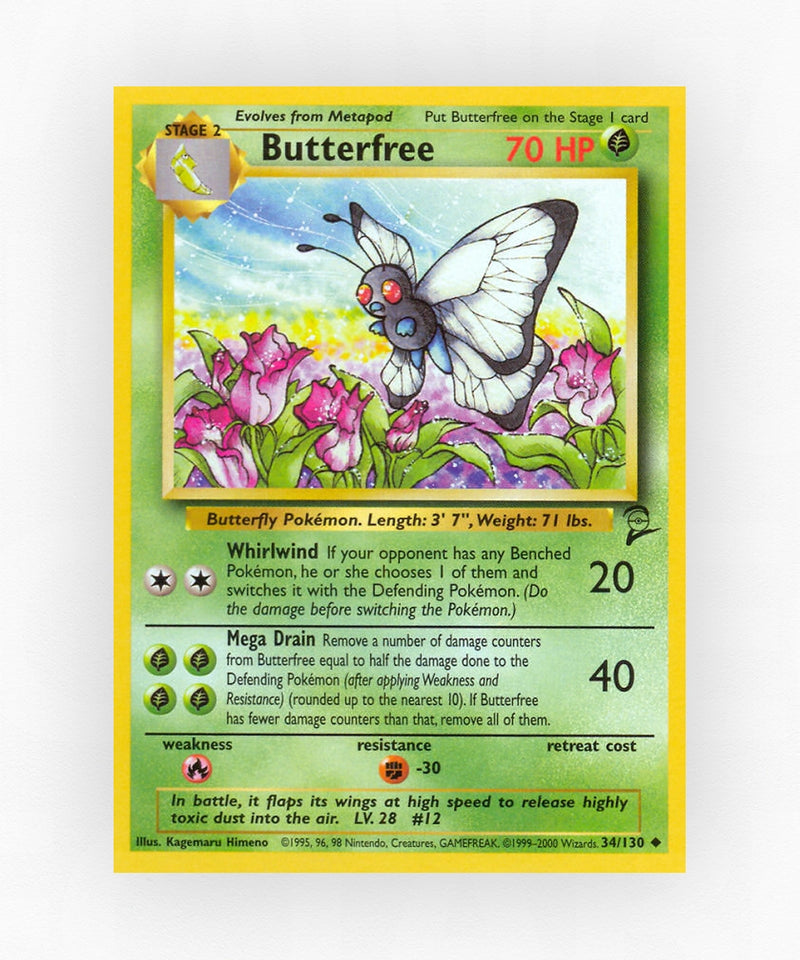 Butterfree - Base Set 2 34/130 (Non-Holo)
