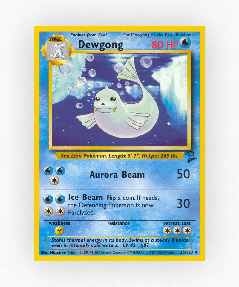 Dewgong - Base Set 2 36/130 (Non-Holo)