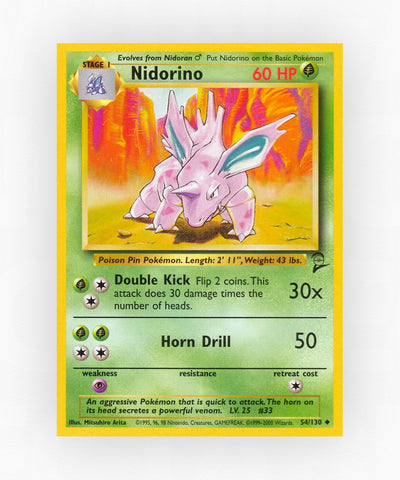 Nidorino - Base Set 2 54/130 (Non-Holo)