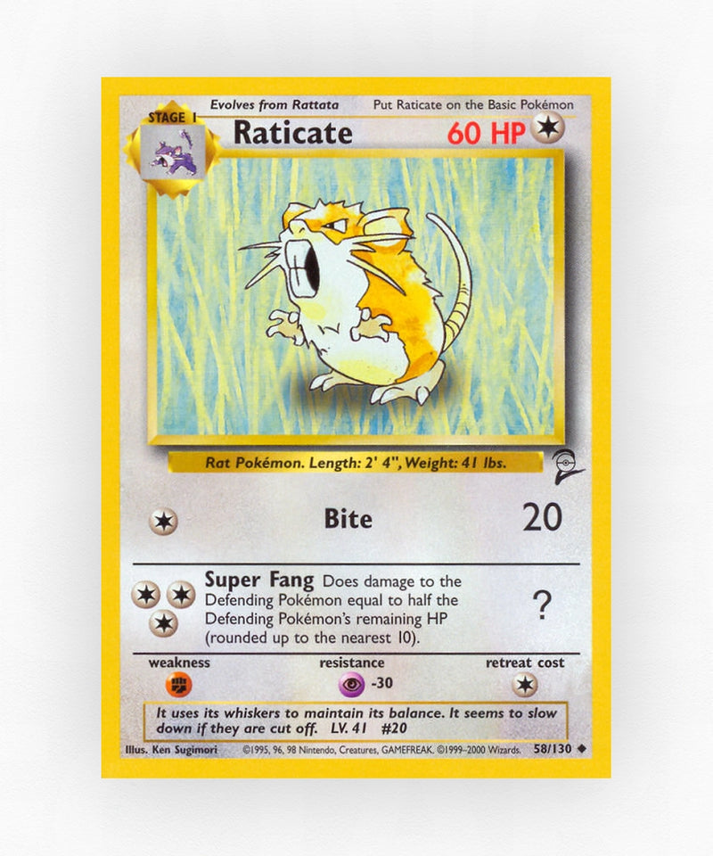 Raticate - Base Set 2 58/130 (Non-Holo)