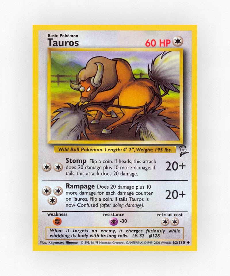 Tauros - Base Set 2 62/130 (Non-Holo)