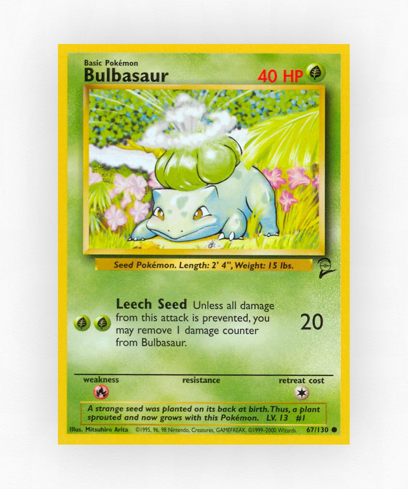 Bulbasaur - Base Set 2 67/130 (Non-Holo)