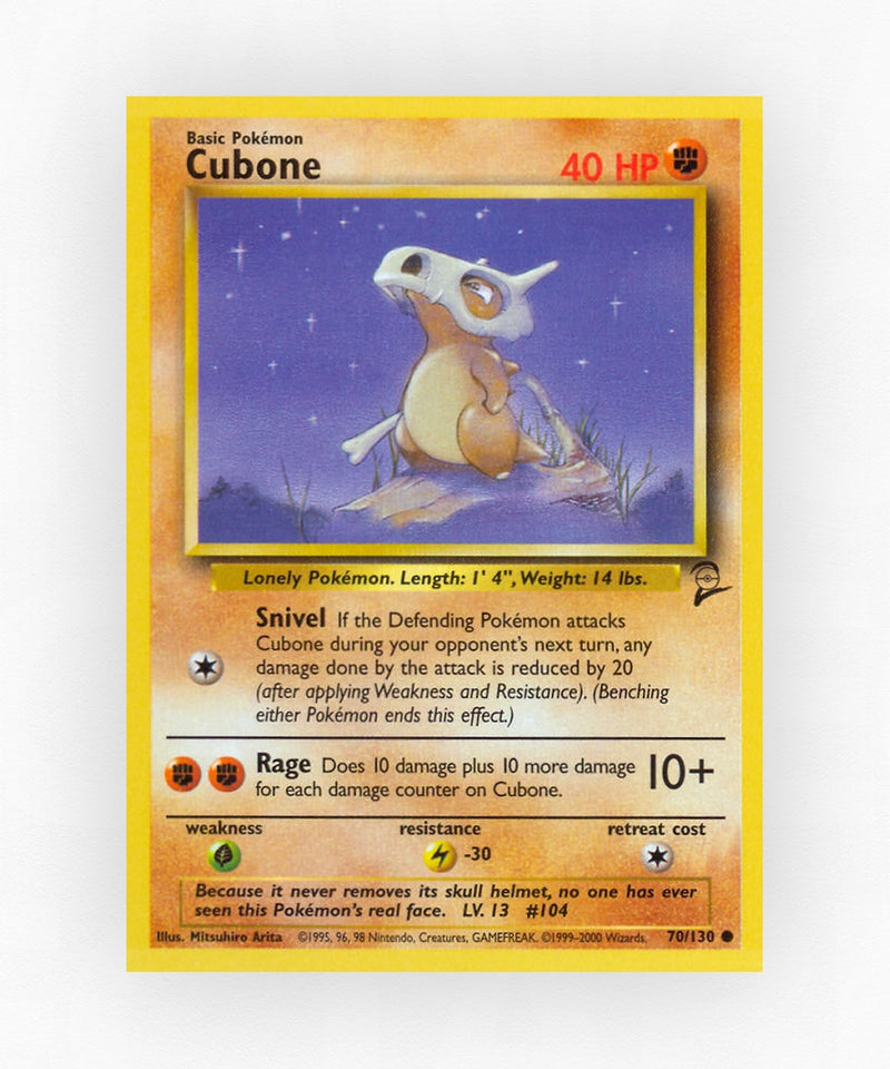 Cubone - Base Set 2 70/130 (Non-Holo)