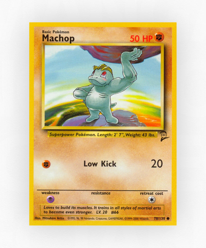 Machop - Base Set 2 78/130 (Non-Holo)