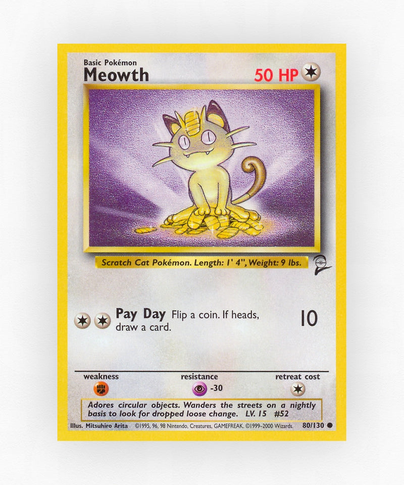 Meowth - Base Set 2 80/130 (Non-Holo)
