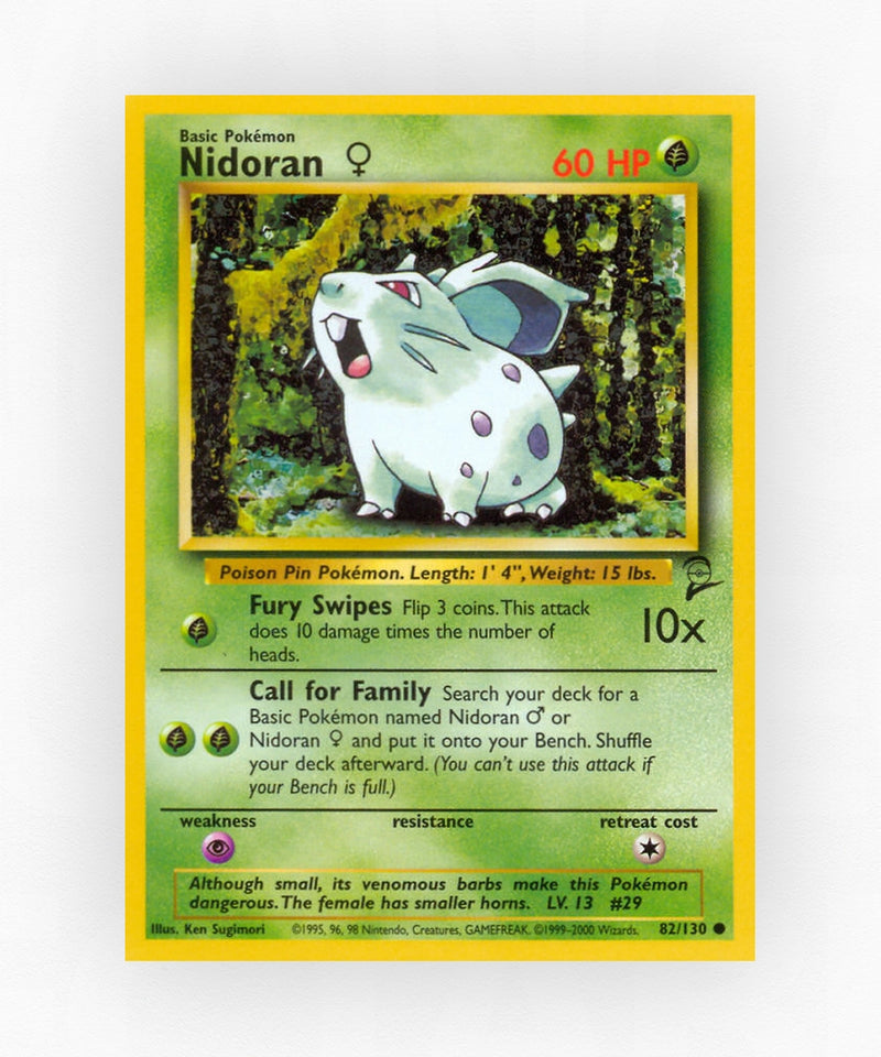 Nidoran ♀ - Base Set 2 82/130 (Non-Holo)