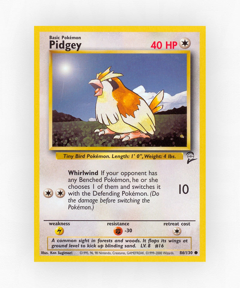 Pidgey - Base Set 2 86/130 (Non-Holo)