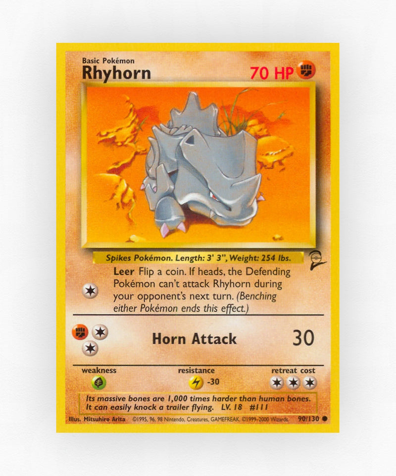 Rhyhorn - Base Set 2 90/130 (Non-Holo)