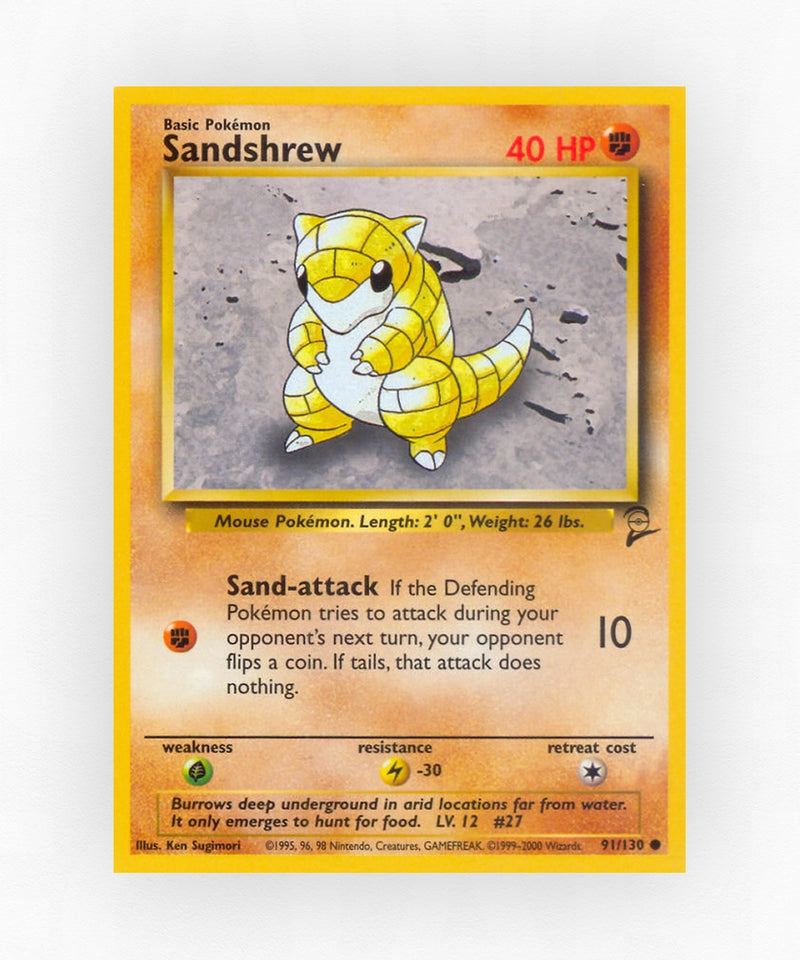 Sandshrew - Base Set 2 91/130 (Non-Holo)