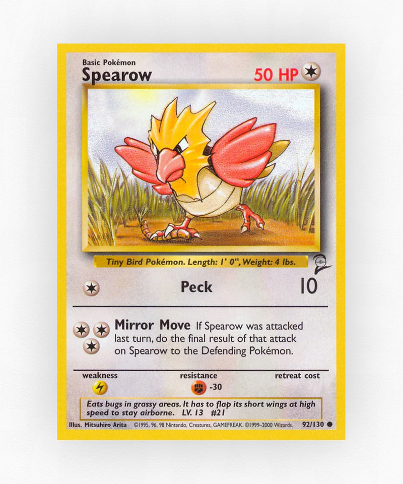 Spearow - Base Set 2 92/130 (Non-Holo)