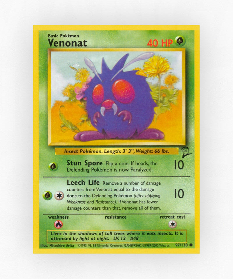 Venonat - Base Set 2 97/130 (Non-Holo)