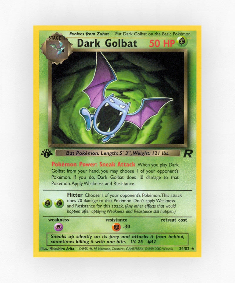 Dark Golbat - Team Rocket 24/82 (Unlimited Non-Holo)