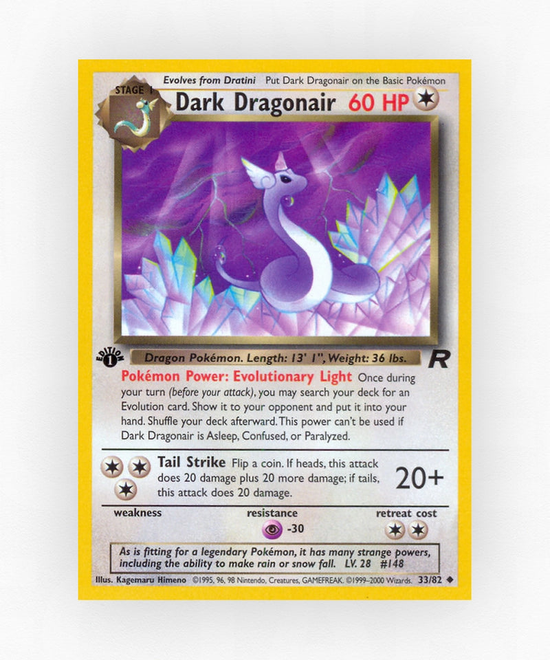 Dark Dragonair - Team Rocket 33/82 (1st Edition Non-Holo)