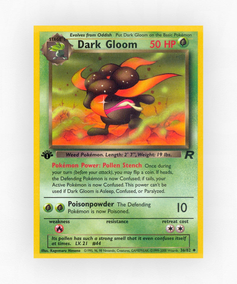 Dark Gloom - Team Rocket 36/82 (1st Edition Non-Holo)