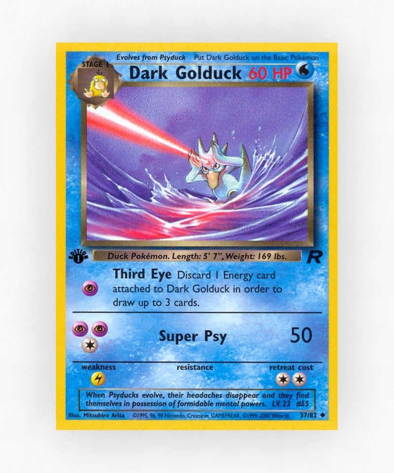 Dark Golduck - Team Rocket 37/82 (1st Edition Non-Holo)
