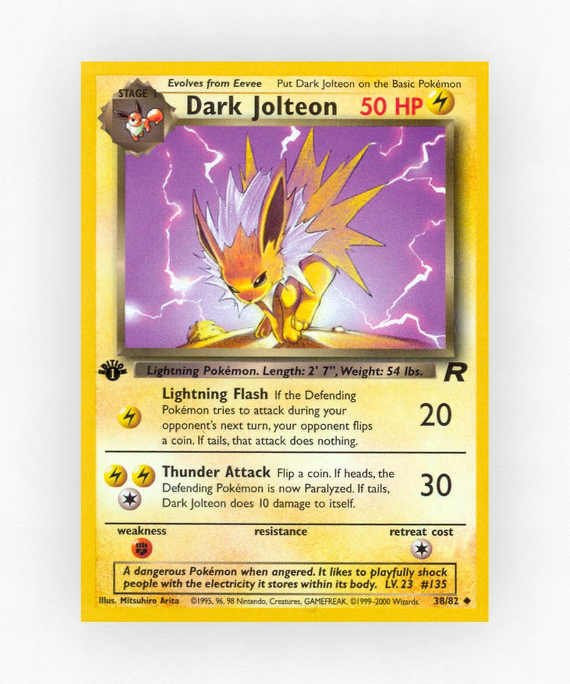 Dark Jolteon - Team Rocket 38/82 (Unlimited Non-Holo)