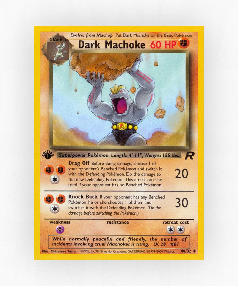 Dark Machoke - Team Rocket 40/82 (Unlimited Non-Holo)