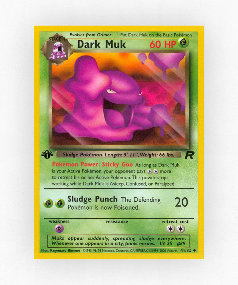 Dark Muk - Team Rocket 41/82 (1st Edition Non-Holo)