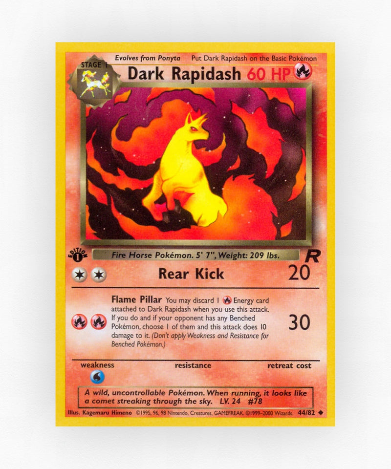 Dark Rapidash - Team Rocket 44/82 (Unlimited Non-Holo)