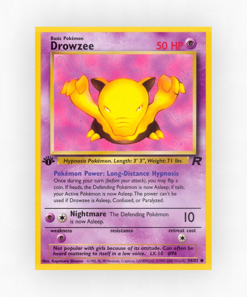 Drowzee - Team Rocket 54/82 (Unlimited Non-Holo)
