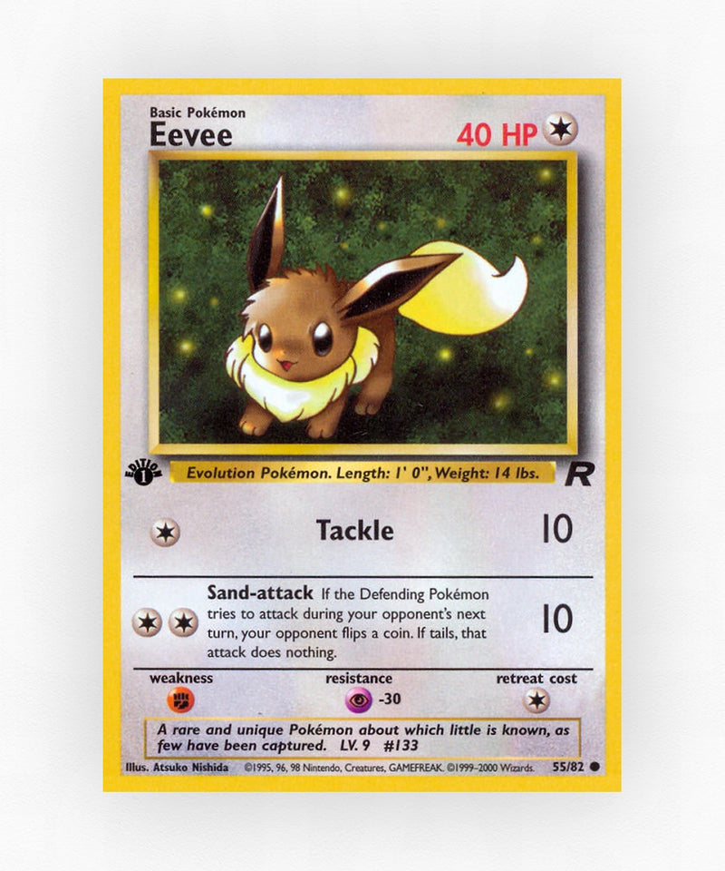 Eevee - Team Rocket 55/82 (1st Edition Non-Holo)