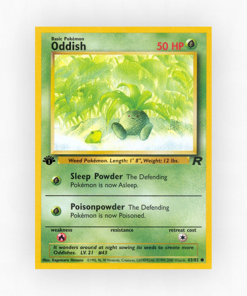 Oddish - Team Rocket 63/82 (Unlimited Non-Holo)