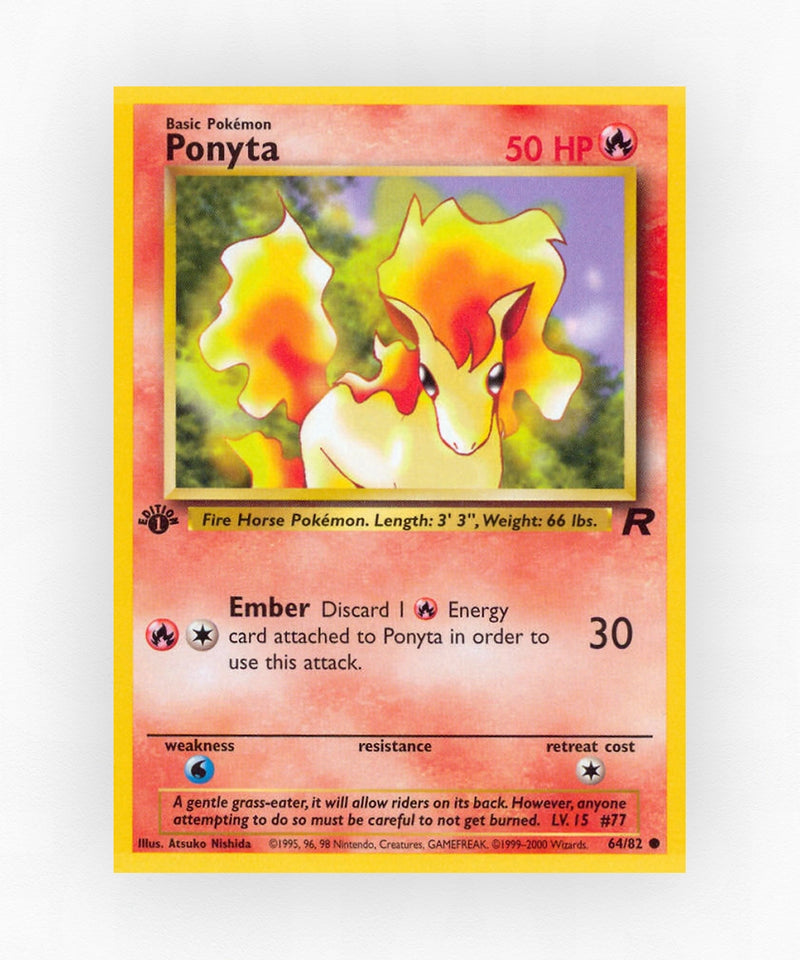 Ponyta - Team Rocket 64/82 (1st Edition Non-Holo)