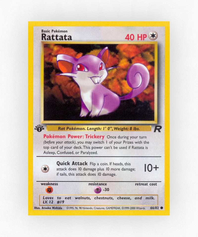 Rattata - Team Rocket 66/82 (1st Edition Non-Holo)