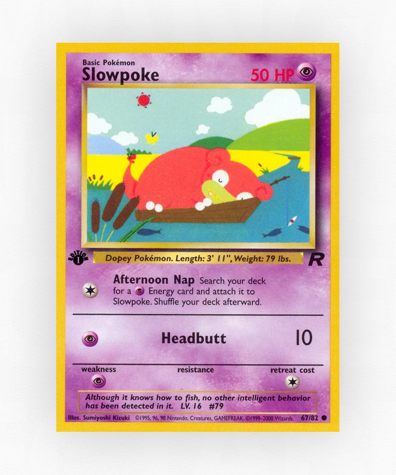 Slowpoke - Team Rocket 67/82 (1st Edition Non-Holo)