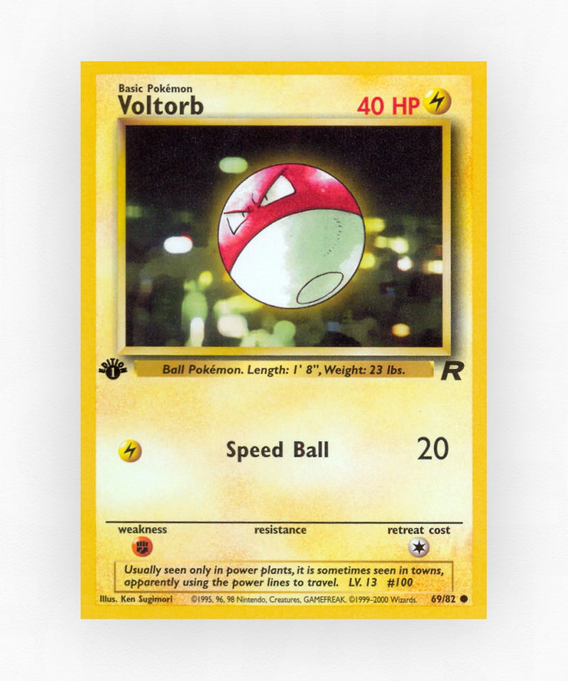 Voltorb - Team Rocket 69/82 (1st Edition Non-Holo)
