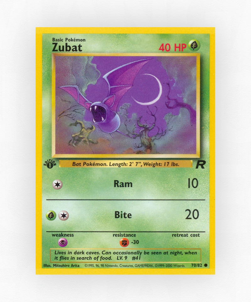 Zubat - Team Rocket 70/82 (Unlimited Non-Holo)