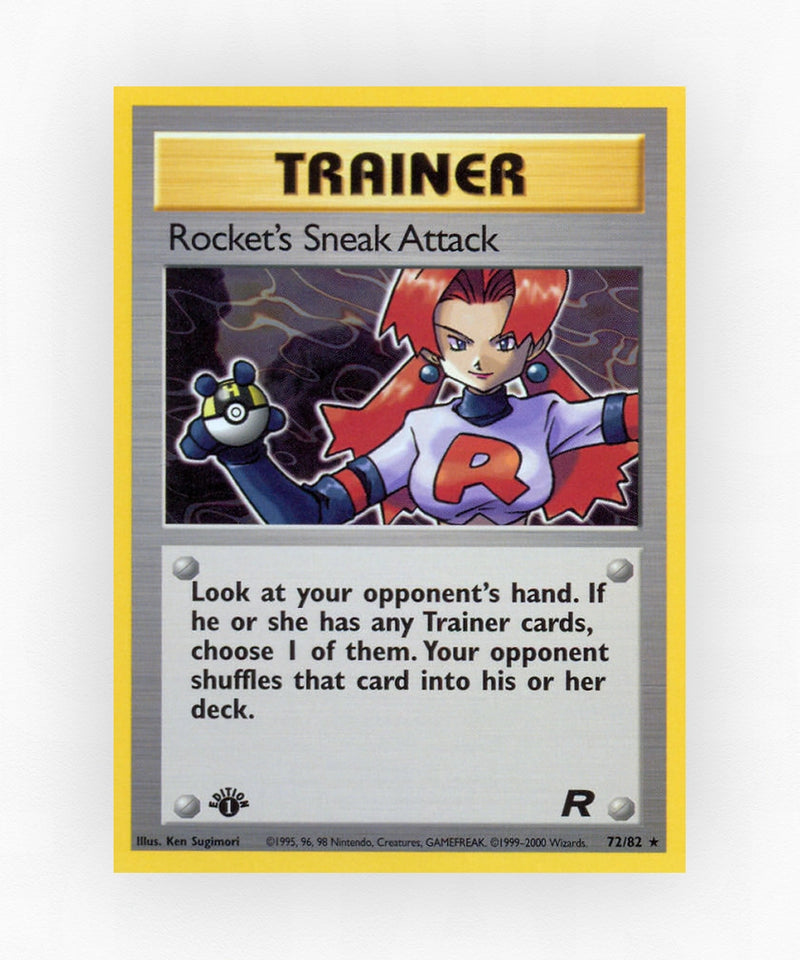 Rocket's Sneak Attack - Team Rocket 72/82 (1st Edition Non-Holo)