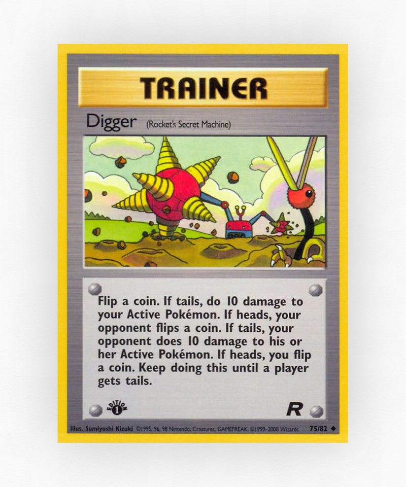 Digger - Team Rocket 75/82 (1st Edition Non-Holo)