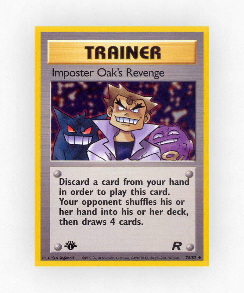 Imposter Oak's Revenge - Team Rocket 76/82 (1st Edition Non-Holo)