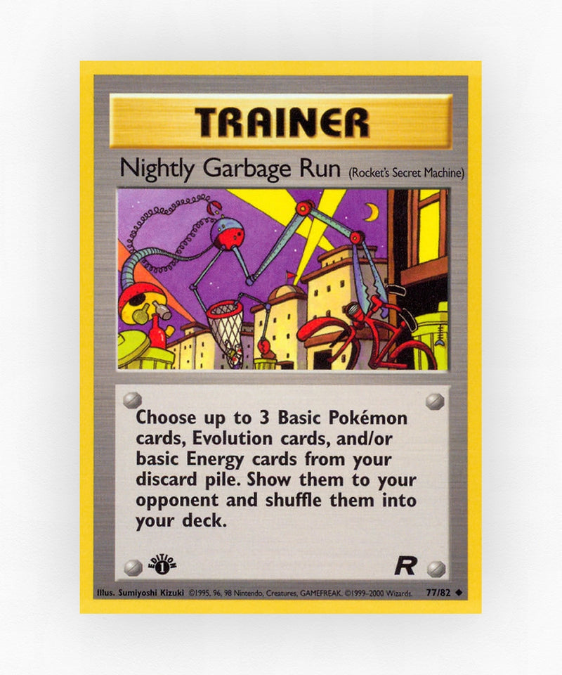 Nightly Garbage Run - Team Rocket 77/82 (1st Edition Non-Holo)