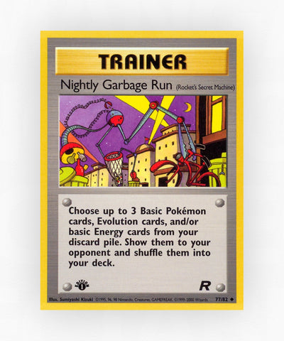 Nightly Garbage Run - Team Rocket 77/82 (1st Edition Non-Holo)