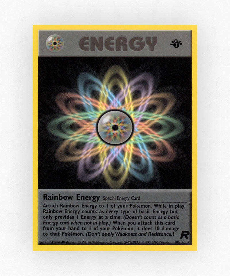 Rainbow Energy - Team Rocket 80/82 (1st Edition Non-Holo)