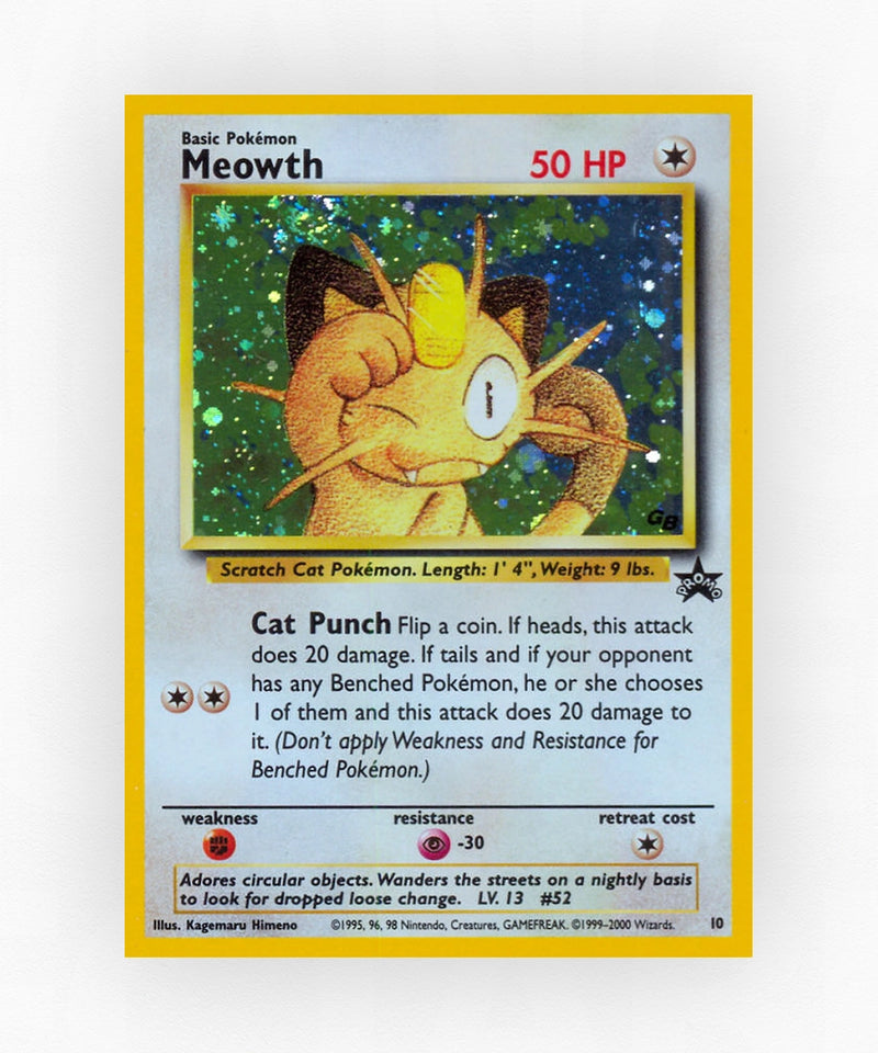 Meowth - Wizards Black Star Promos 10 (Holo)
