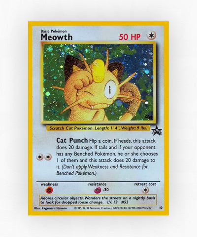 Meowth - Wizards Black Star Promos 10 (Holo)