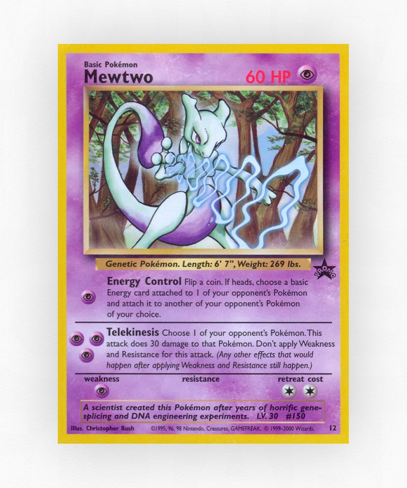 Mewtwo - Wizards Black Star Promos 12 (Non-Holo)