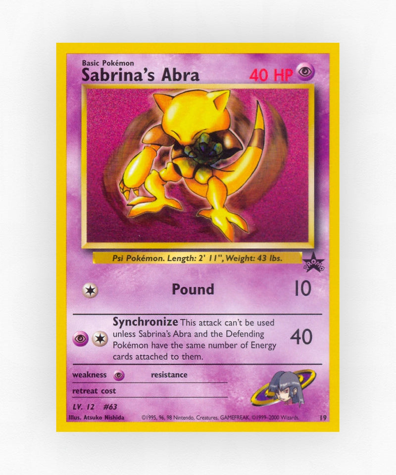 Sabrina's Abra - Wizards Black Star Promos 19 (Non-Holo)