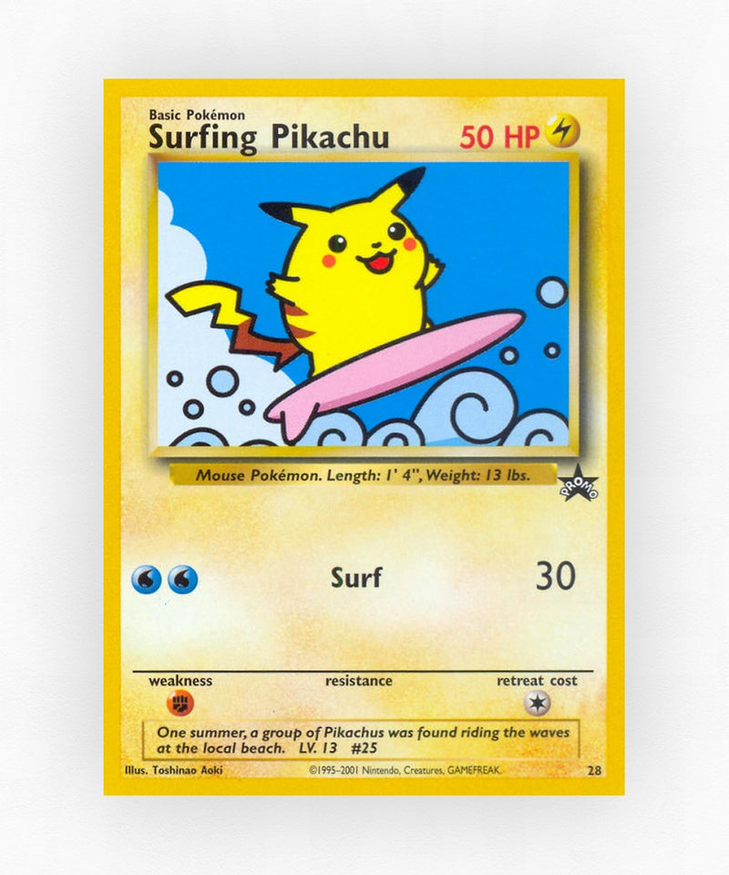 Surfing Pikachu - Wizards Black Star Promos 28 (Non-Holo)