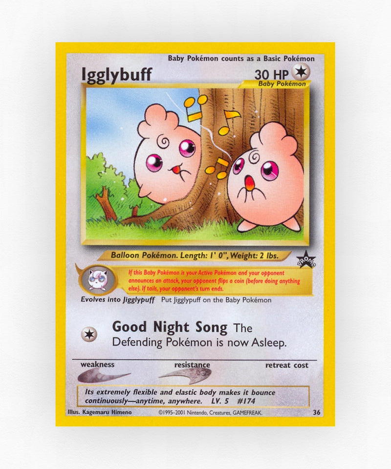 Igglybuff - Wizards Black Star Promos 36 (Non-Holo)