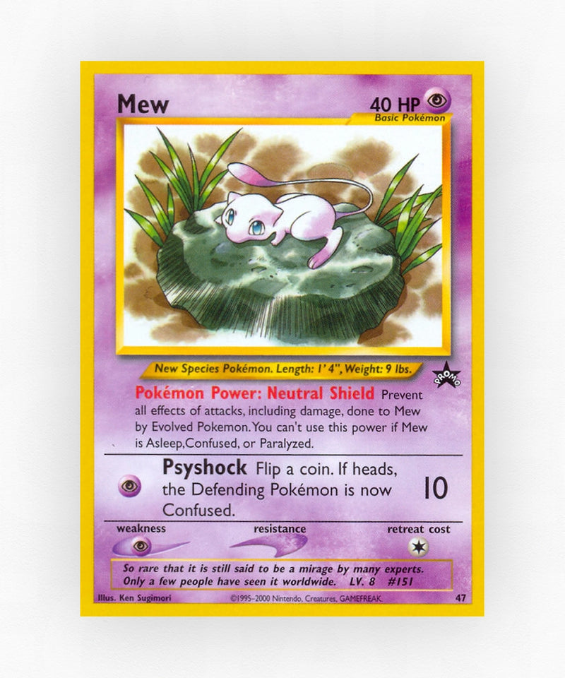 Mew - Wizards Black Star Promos 47 (Non-Holo)